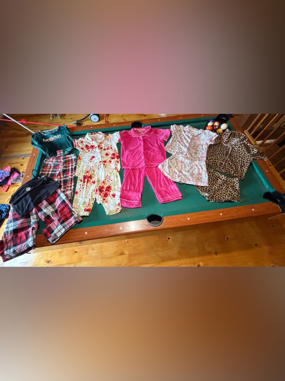 SOLD- Girls Mixed Pajama Lot - Size 7/8